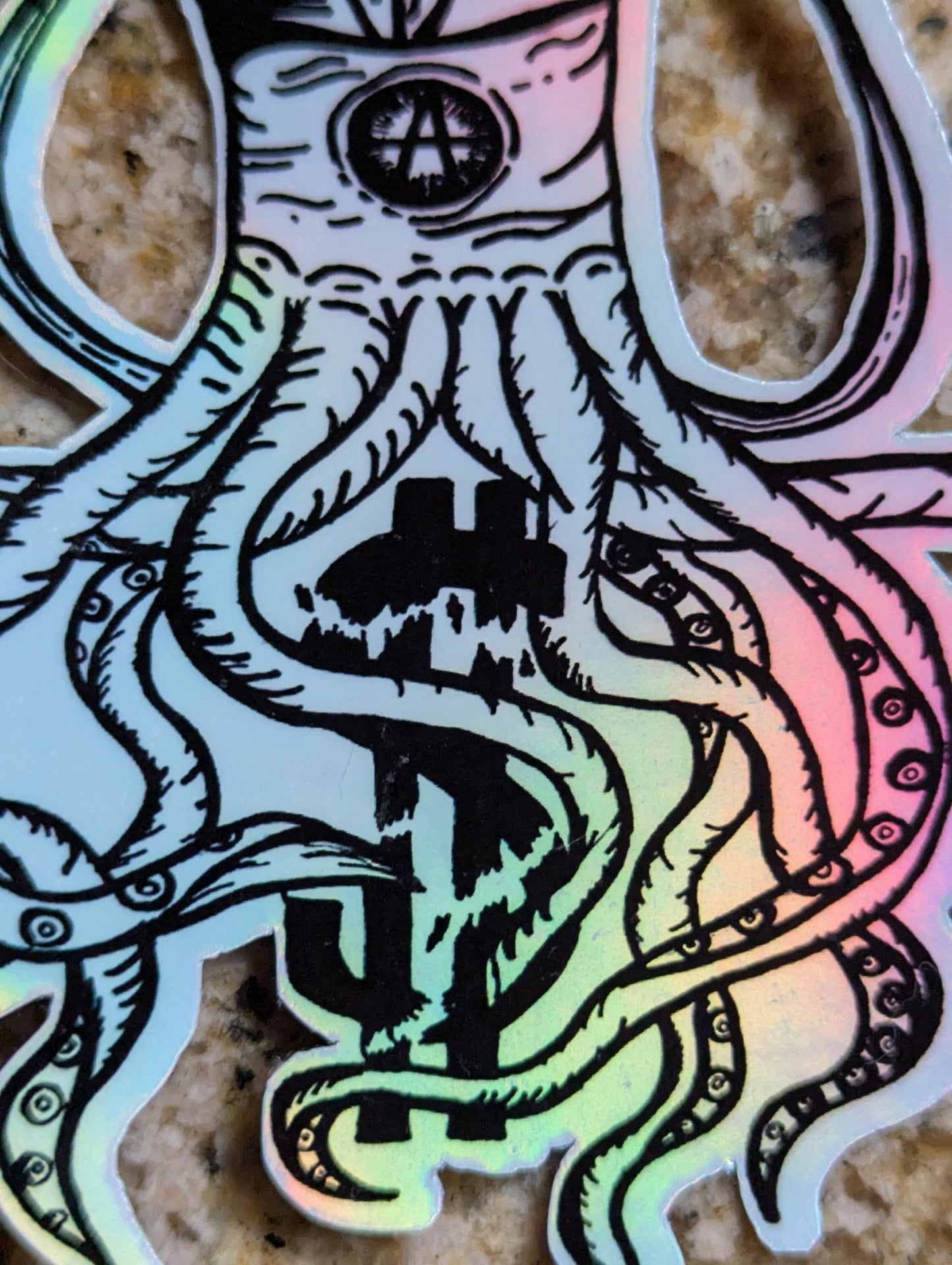 Squidarchy - Vinyl Squid anarchy Sticker