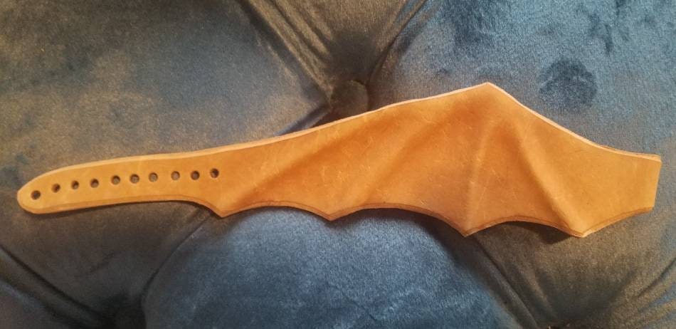 Bat Wing Cuff - Leather Goth Bracelet