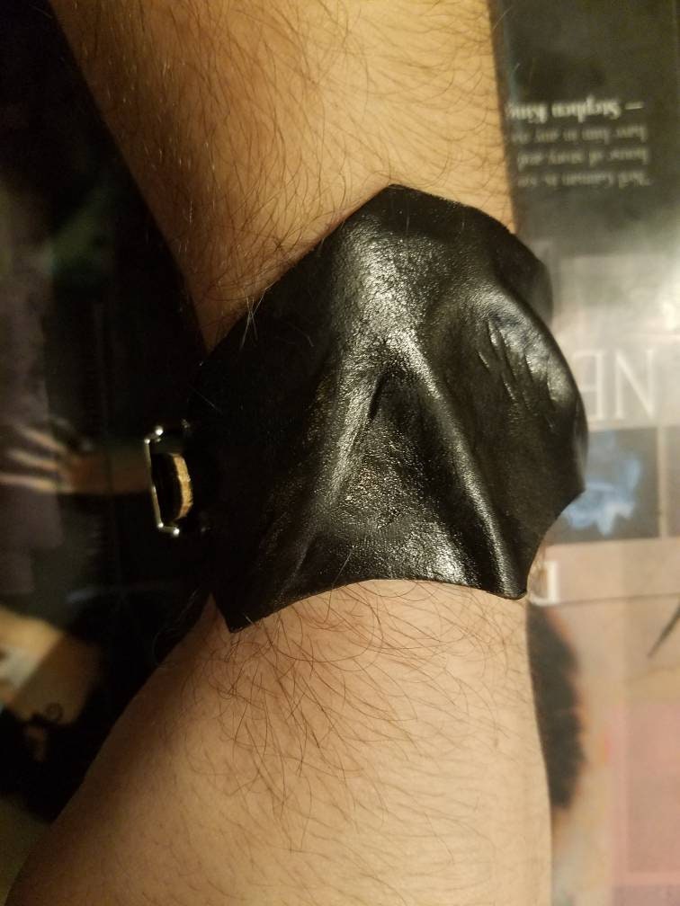Bat Wing Cuff - Leather Goth Bracelet