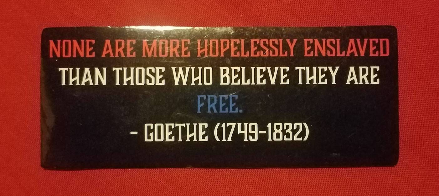 Goethe Quote vinyl sticker