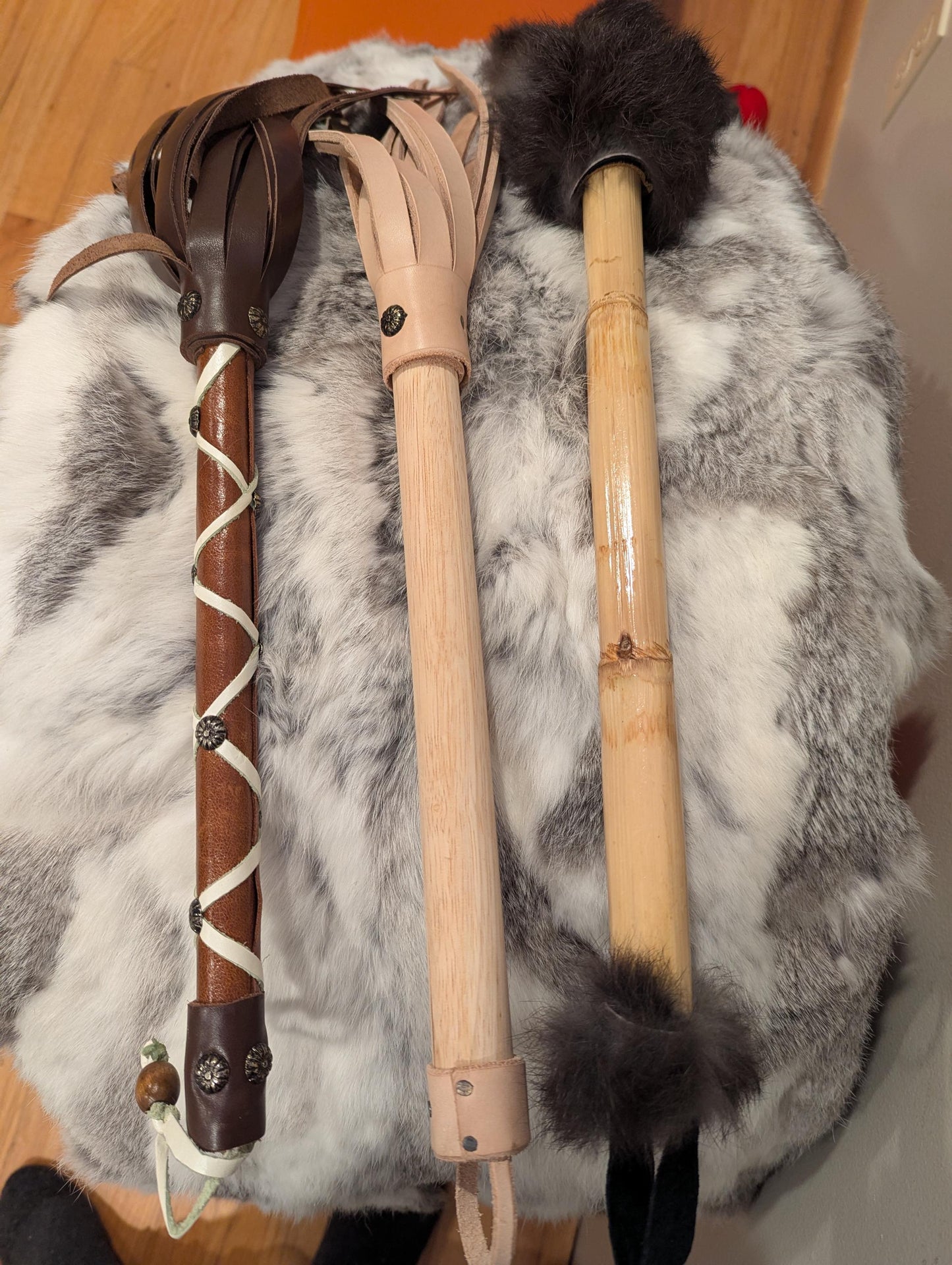 Handmade BDSM Flogger (14-28 tails) Split Suede