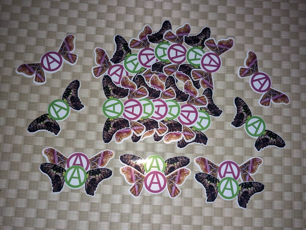 Butterfly Anarchy Stickers