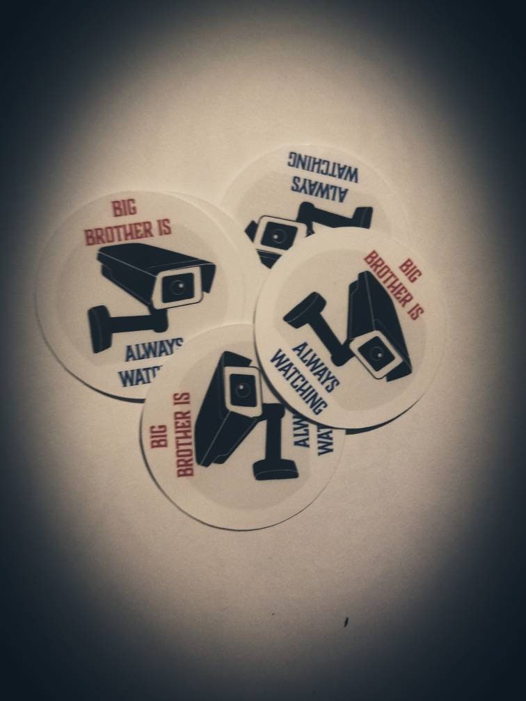 Big Brother Is Always Watching - anti surveillance vinyl sticker