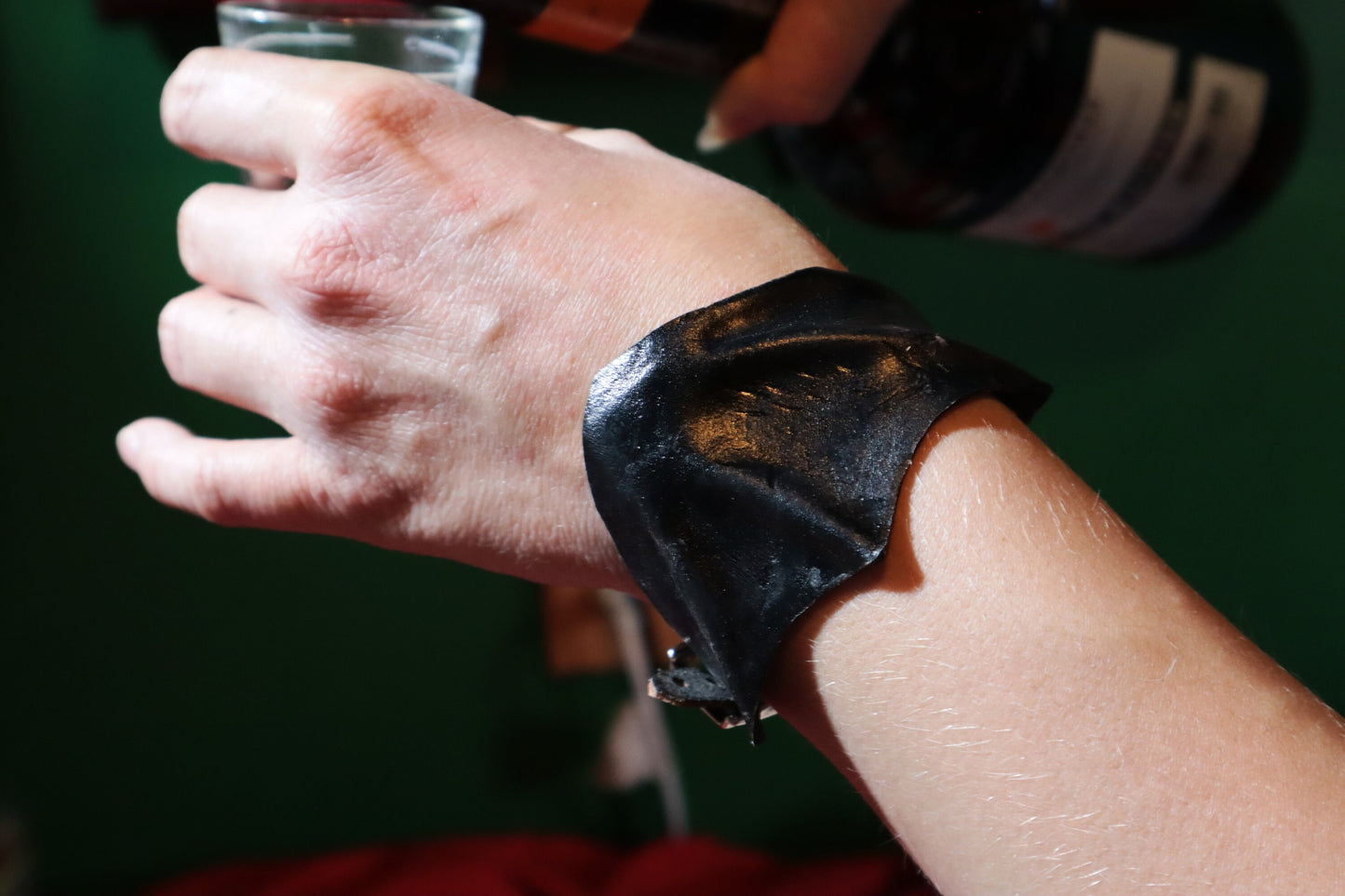 Bat Wing Cuff - Leather Goth Bracelet
