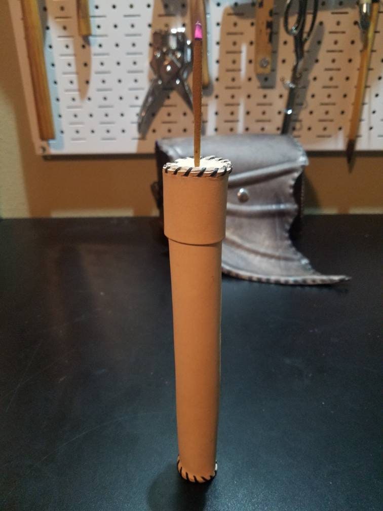Wanderer’s Ritual Kit (Leather Incense Case & Burner)