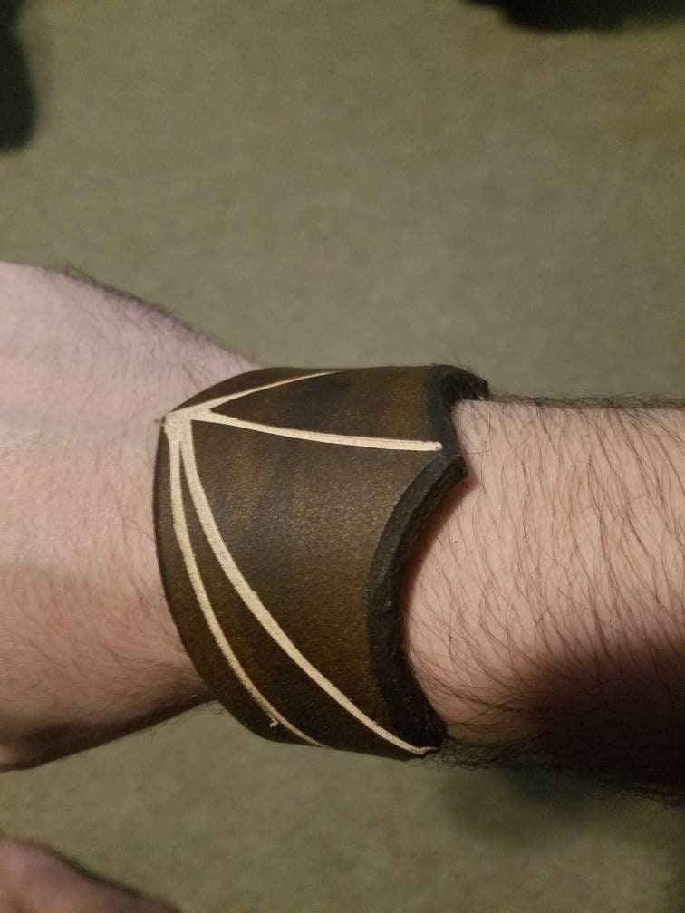 Bat Wing Cuff - Leather Goth Bracelet