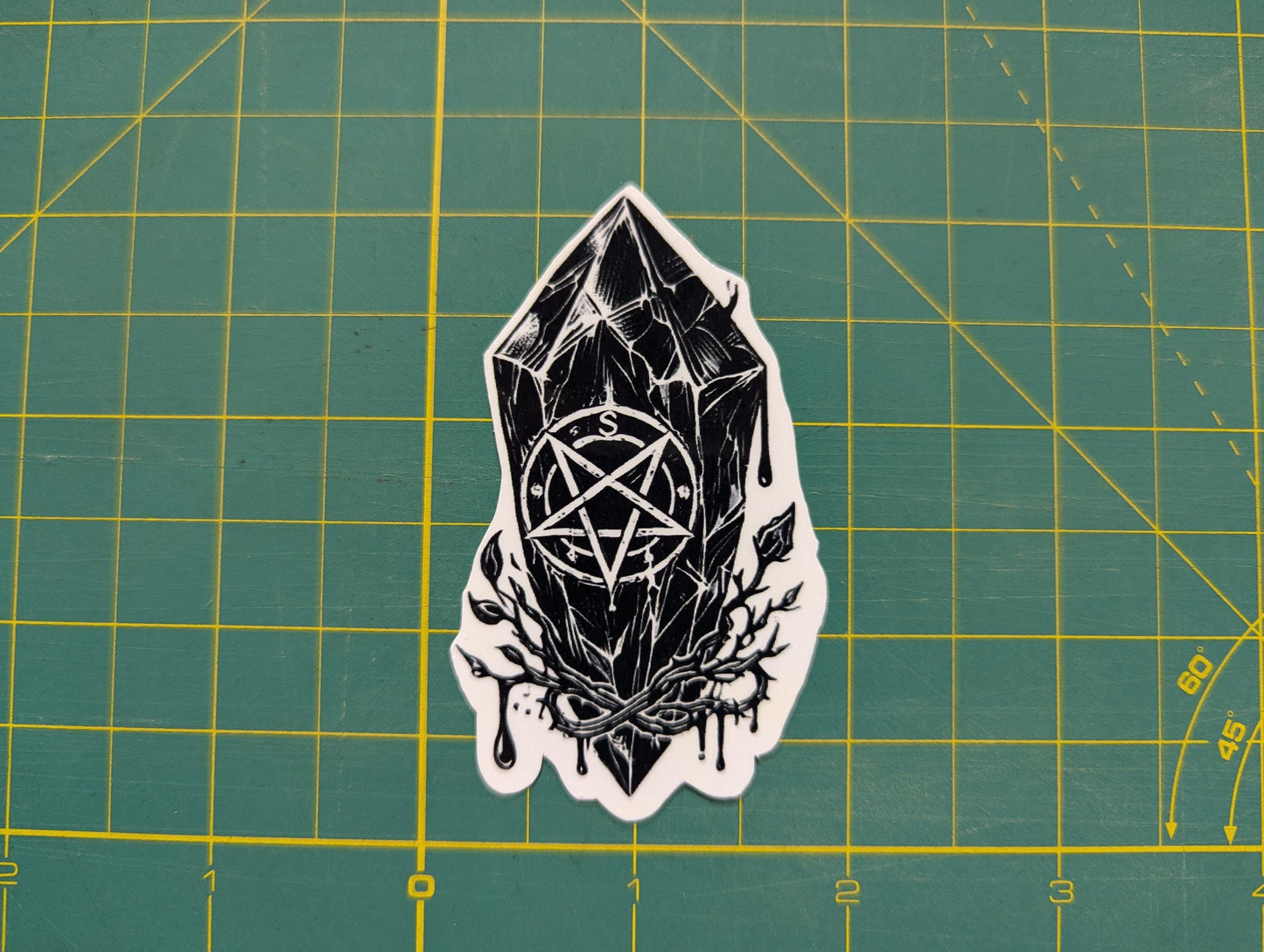 Dark Magick Crystal Witchy Sticker