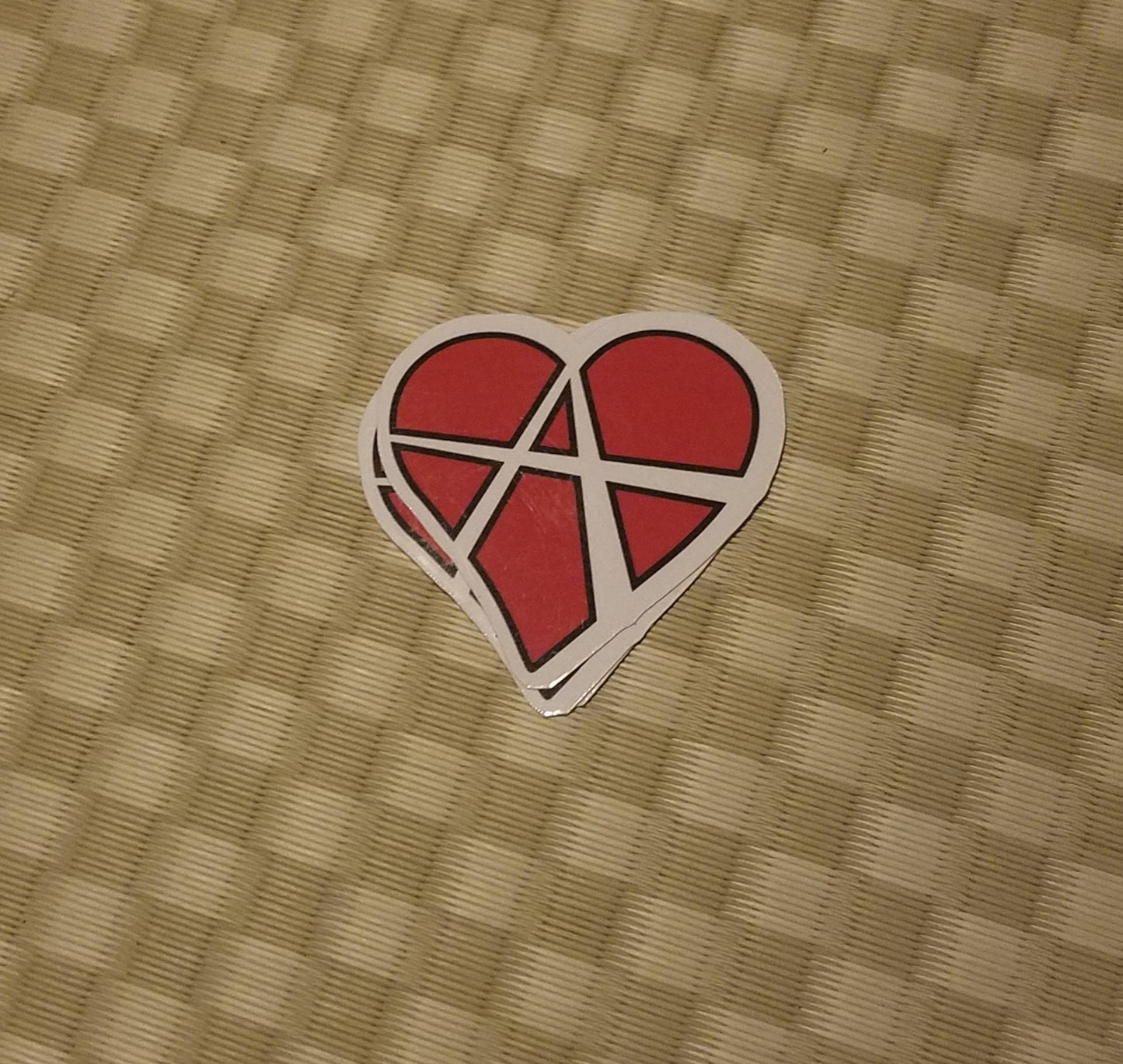 Anarchy Heart vinyl sticker