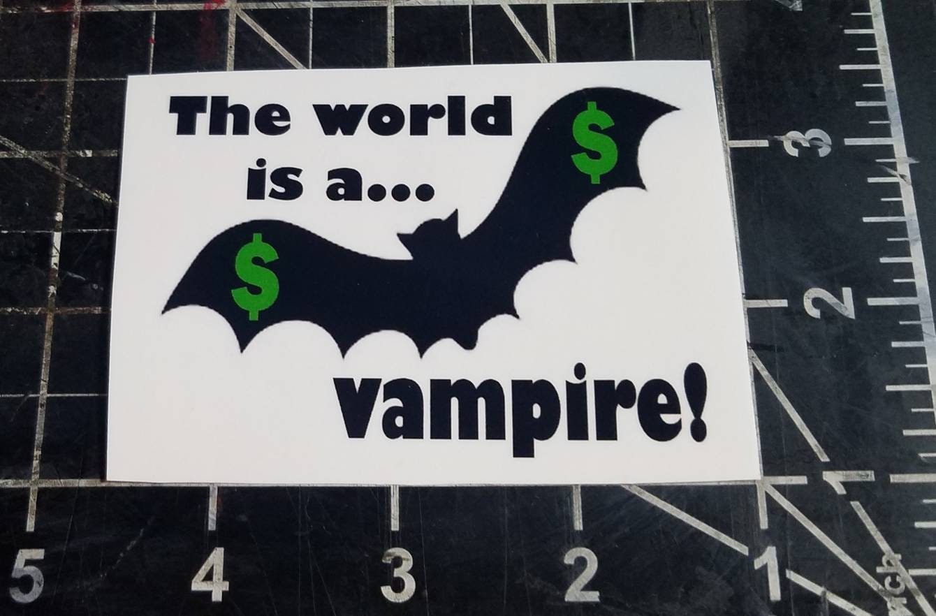 World Vampire Vinyl Sticker