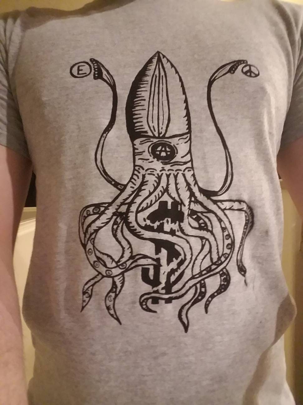 Squid Anarchy Shirt - Anti-capitalist Threads