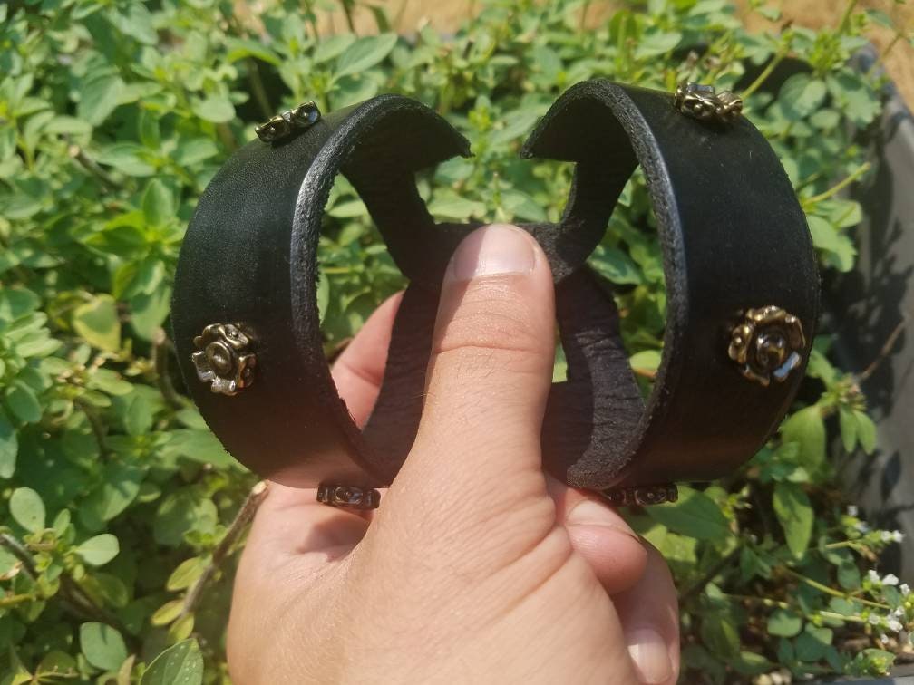 Leather Cuff - Handcuffs - BDSM Kink Jewelry
