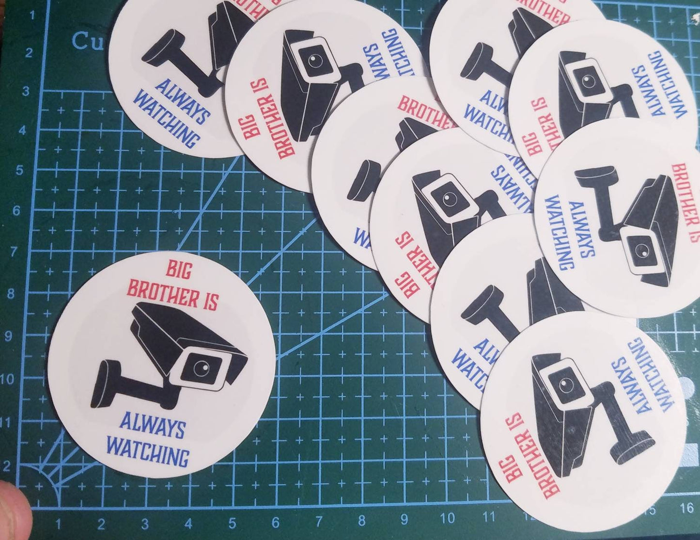 Big Brother Is Always Watching - anti surveillance vinyl sticker