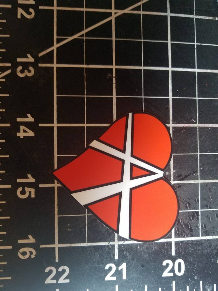 Anarchy Heart vinyl sticker