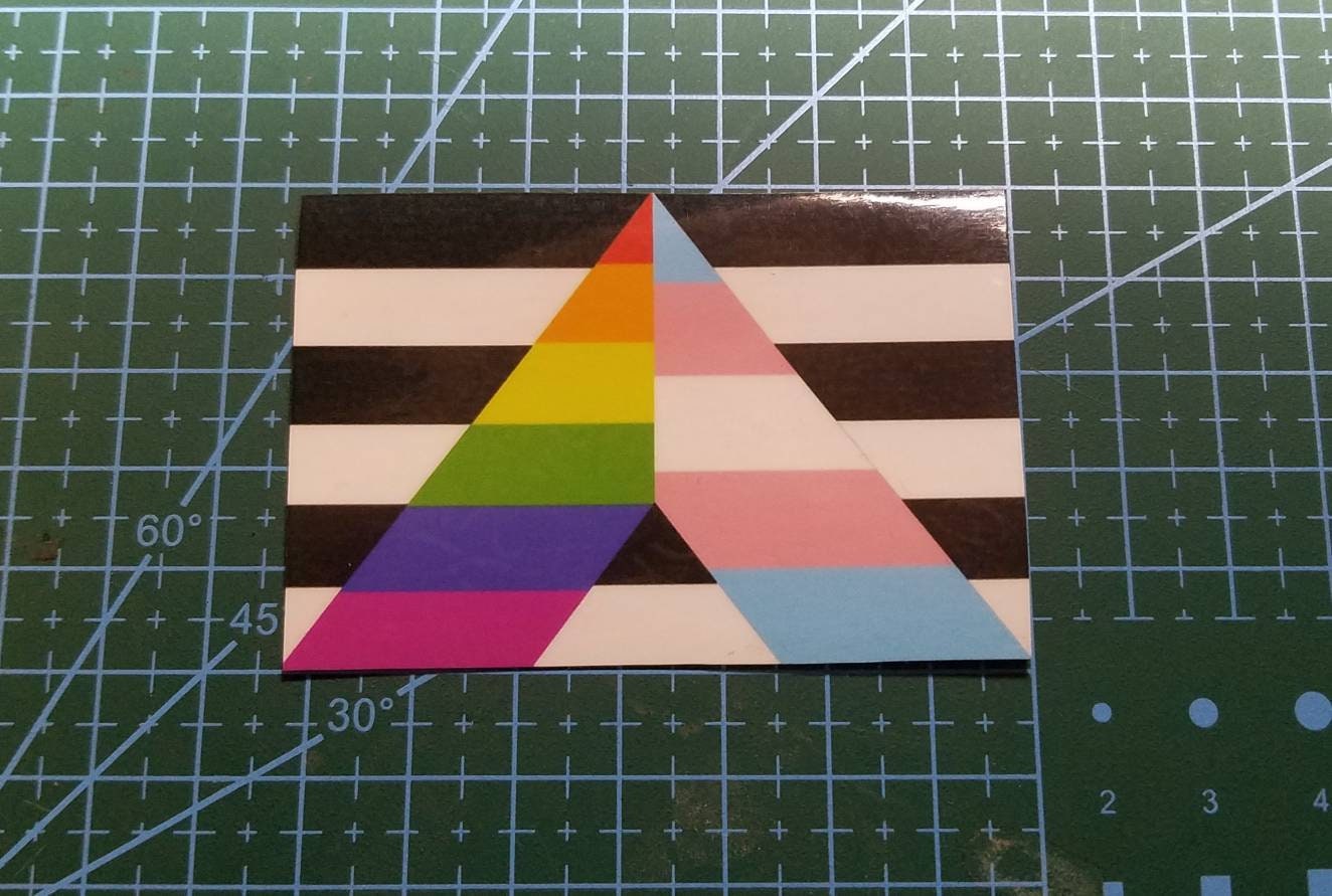 Straight Ally Flag - Pride Support - Vinyl Sticker