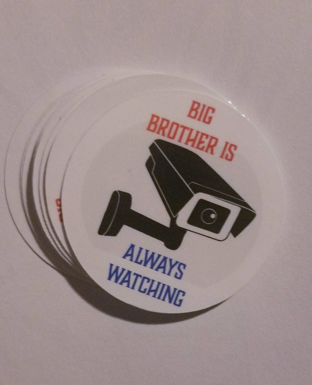 Big Brother Is Always Watching - anti surveillance vinyl sticker