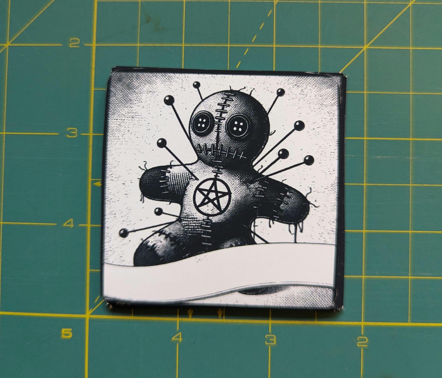 Fillable Voodoo Doll Sticker (Gothic Occult Decal) Witchy Dark Aesthetic