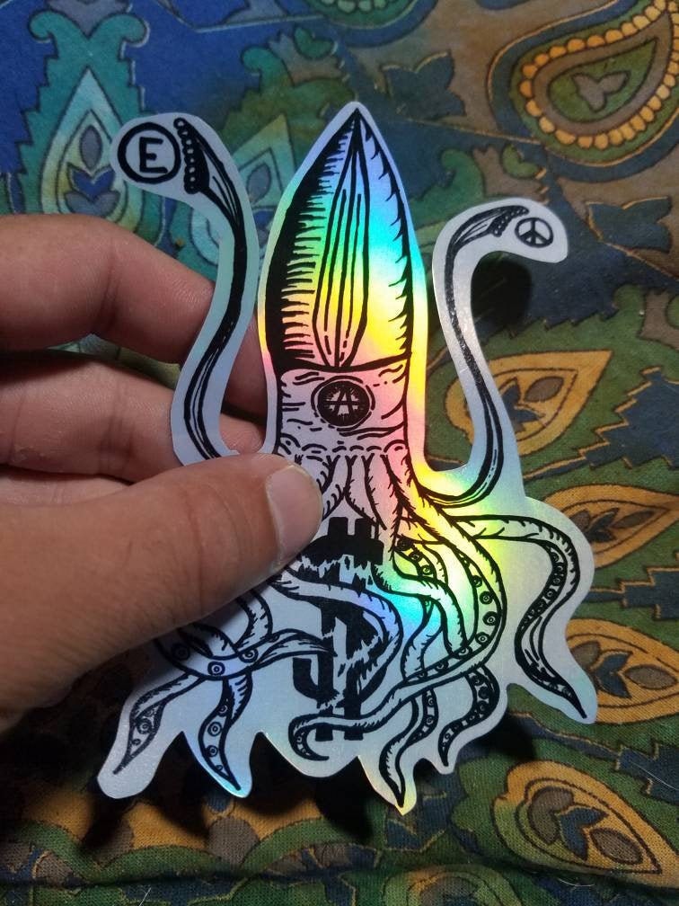 Squidarchy - Vinyl Squid anarchy Sticker
