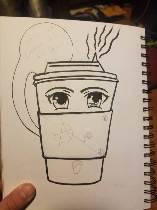 Coffee & Theory Anarchy vinyl sticker