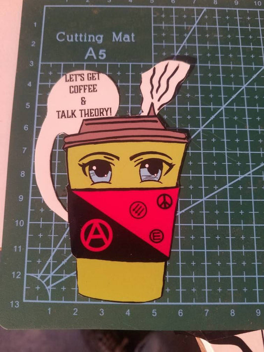 Coffee & Theory Anarchy vinyl sticker