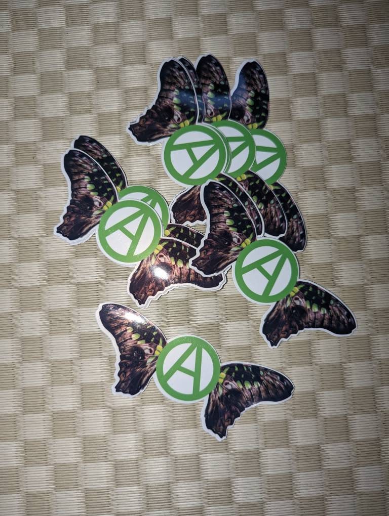 Butterfly Anarchy Stickers