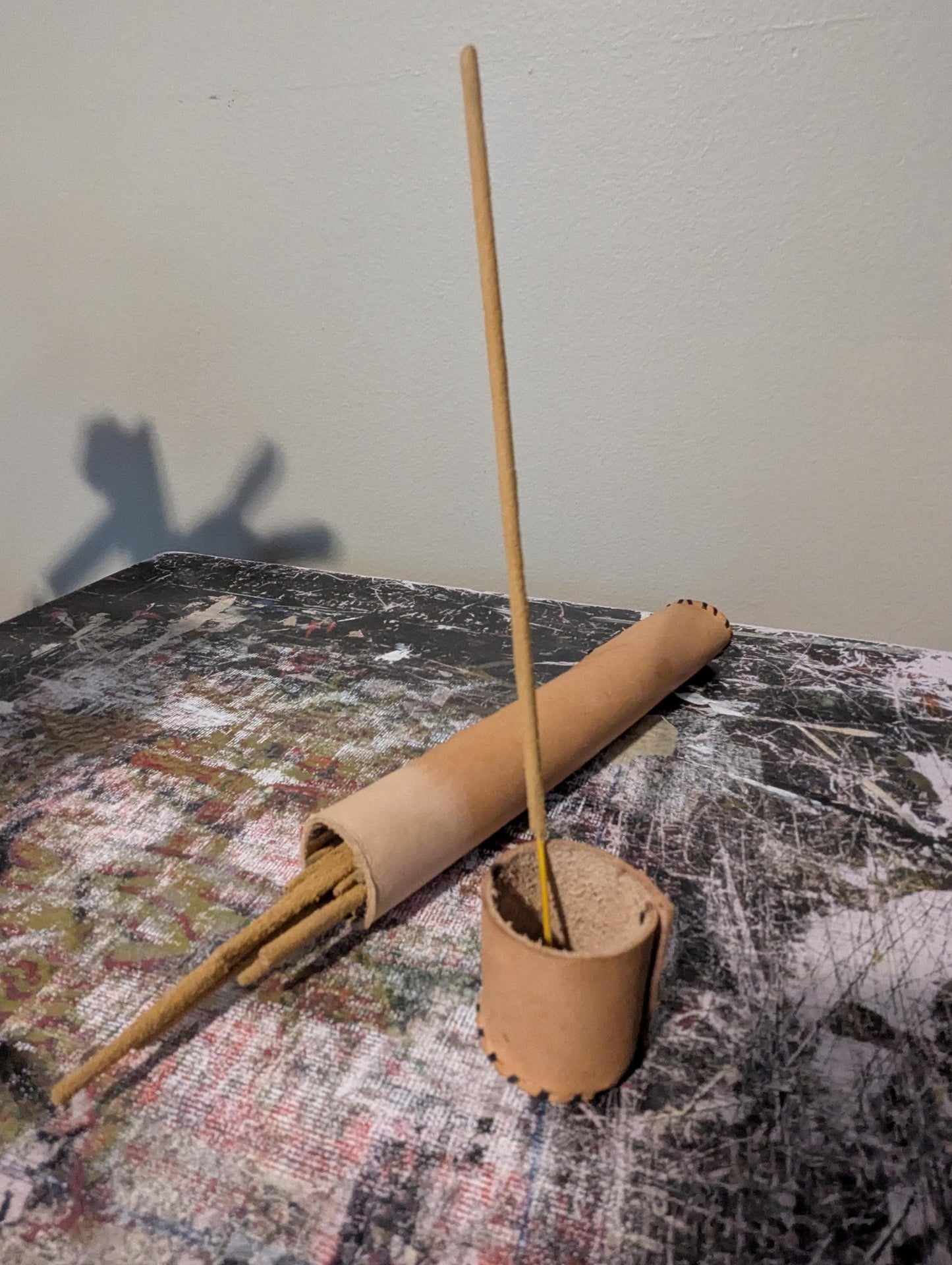 Wanderer’s Ritual Kit (Leather Incense Case & Burner)