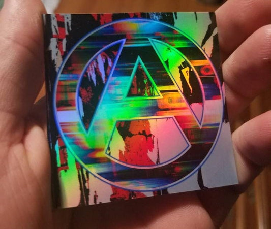 Glitch Anarchy Sticker Series - Holographic Vinyl Stickers