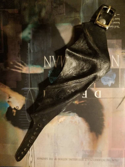 Bat Wing Cuff - Leather Goth Bracelet
