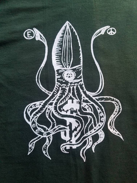 Squid Anarchy Shirt - Anti-capitalist Threads