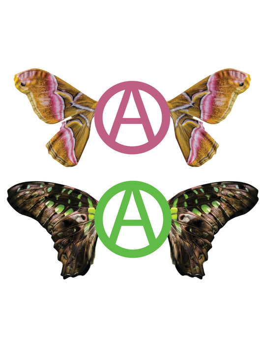 Butterfly Anarchy Stickers