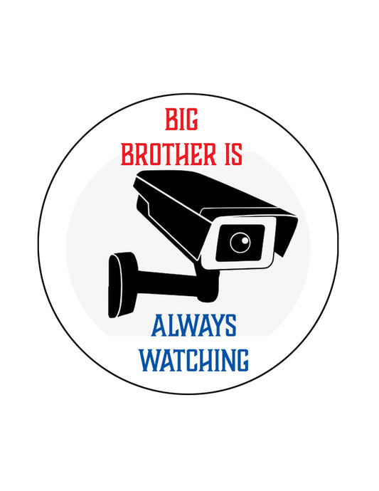 Big Brother Is Always Watching - anti surveillance vinyl sticker