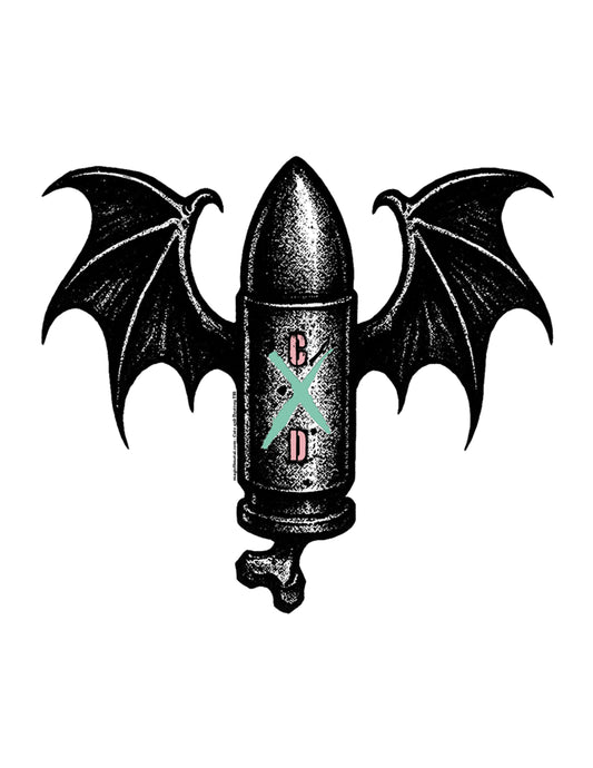 Bullet with the Bat Wings – Cute and Destroy™ Sticker