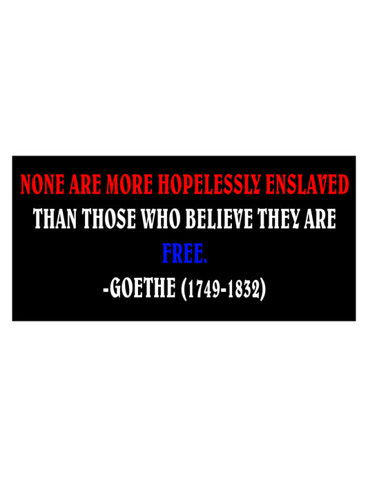 Goethe Quote vinyl sticker