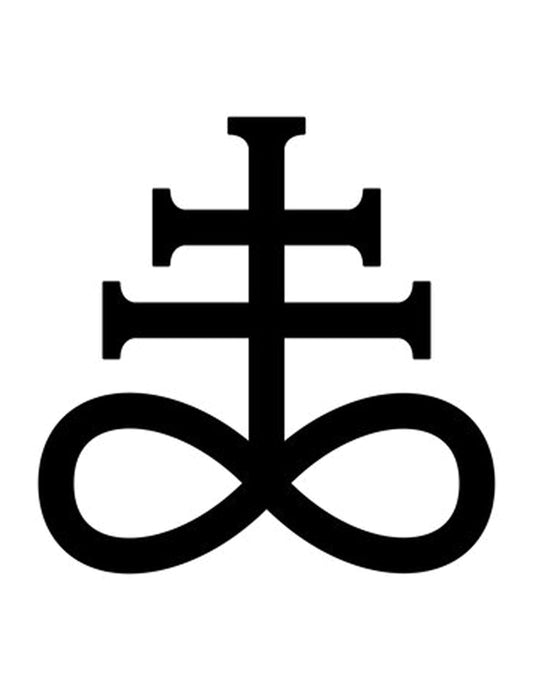 Leviathan Cross Patch – Occult Sulfur Symbol