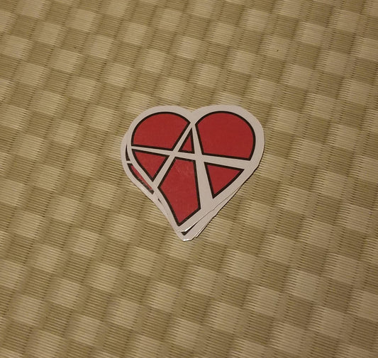 Anarchy Heart vinyl sticker