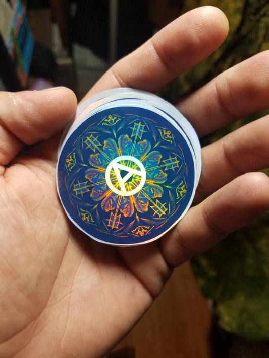 Anarchy Starflower - Holographic Vinyl Sticker