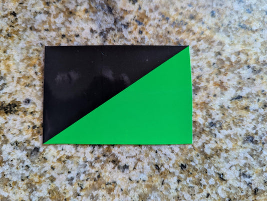 Eco-Anarchism Flag vinyl sticker