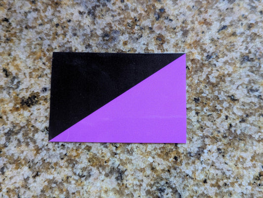 Queer Anarchism flag vinyl sticker