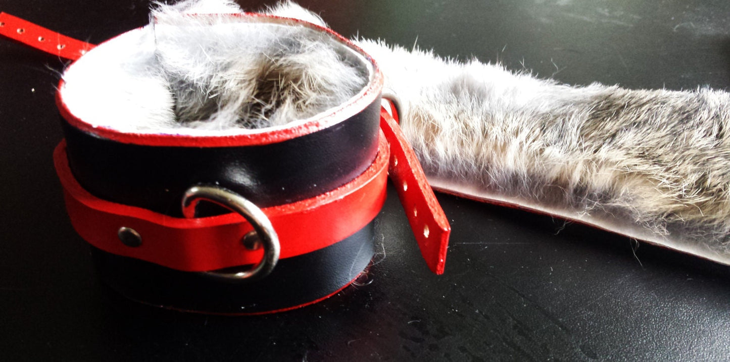 BDSM Bondage Collar- Quality Handmade from Genuine Leather - Made in the USA
