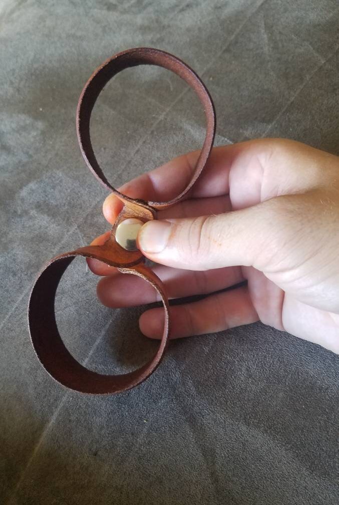 Leather Cuff - Handcuffs - BDSM Kink Jewelry