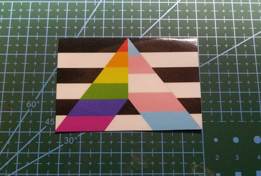 Straight Ally Flag - Pride Support - Vinyl Sticker