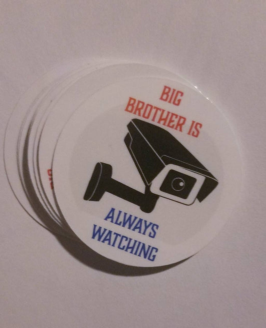 Big Brother Is Always Watching - anti surveillance vinyl sticker