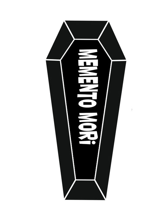 Memento Mori Coffin - Holographic Vinyl  Sticker