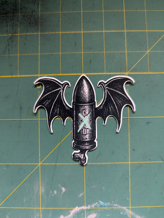Bullet with the Bat Wings – Cute and Destroy™ Sticker